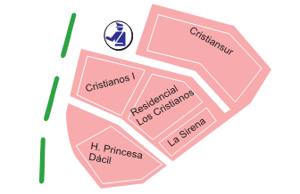 План курорта Лос Кристианос